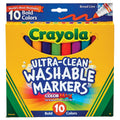 Crayola Ultra Clean Broad Line Markers Bold Washable Markers 10 Count
