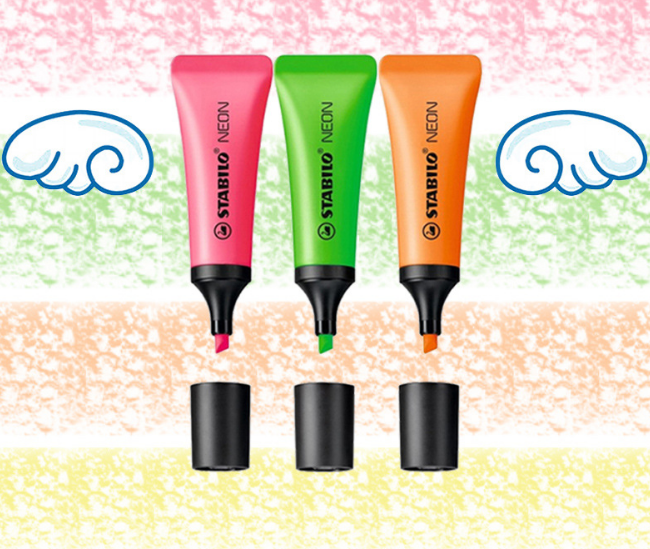 Stabilo Neon Highlighter Markers - Creative 72 Pack