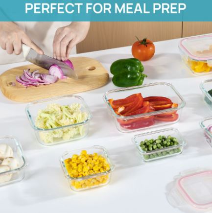 Microwaveable Heating Glass Lunch Box