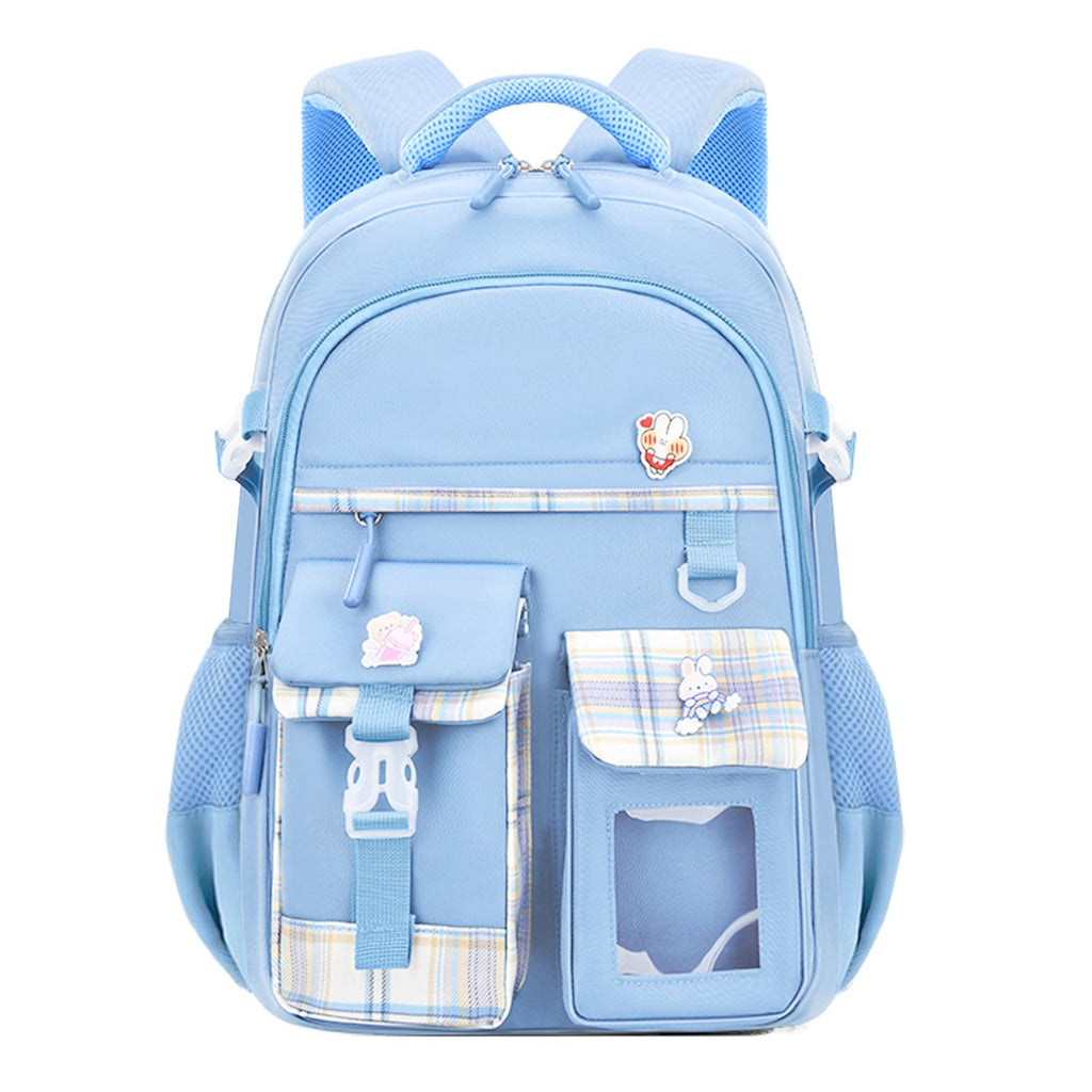 HANXIUCAO Backpacks for Girls Large Bookbags for Teens Girls Backpack for School Laptop Compartment Primary School (Blue)