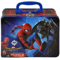 Spiderman Homecoming 48pc Puzzle Inside Lunch Tin Box 7.5" X 6" X 3" Red Blue & Multi