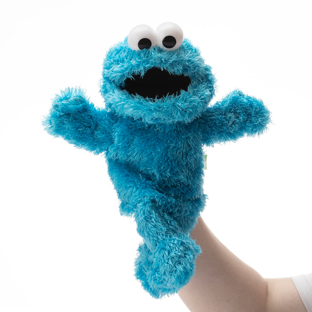 RONIAVL Stuffed Plush Toy Hand Puppet Hand Puppets for Kids Show Theater Christmas Birthday Gift Easter Basket Stuffers (Blue)